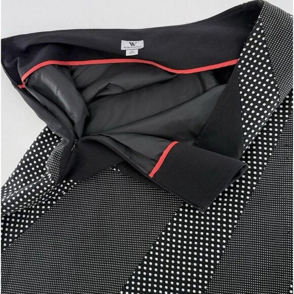 NWT Plus Size Worthington Black Abstract Polkadot Pencil Skirt Size 18 Career - Picture 14 of 14